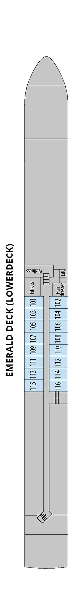 Lower Deck Deck Plan